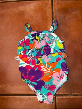 Circo Girls One-Piece Swimsuit - Purple, Teal, Pink, Orange